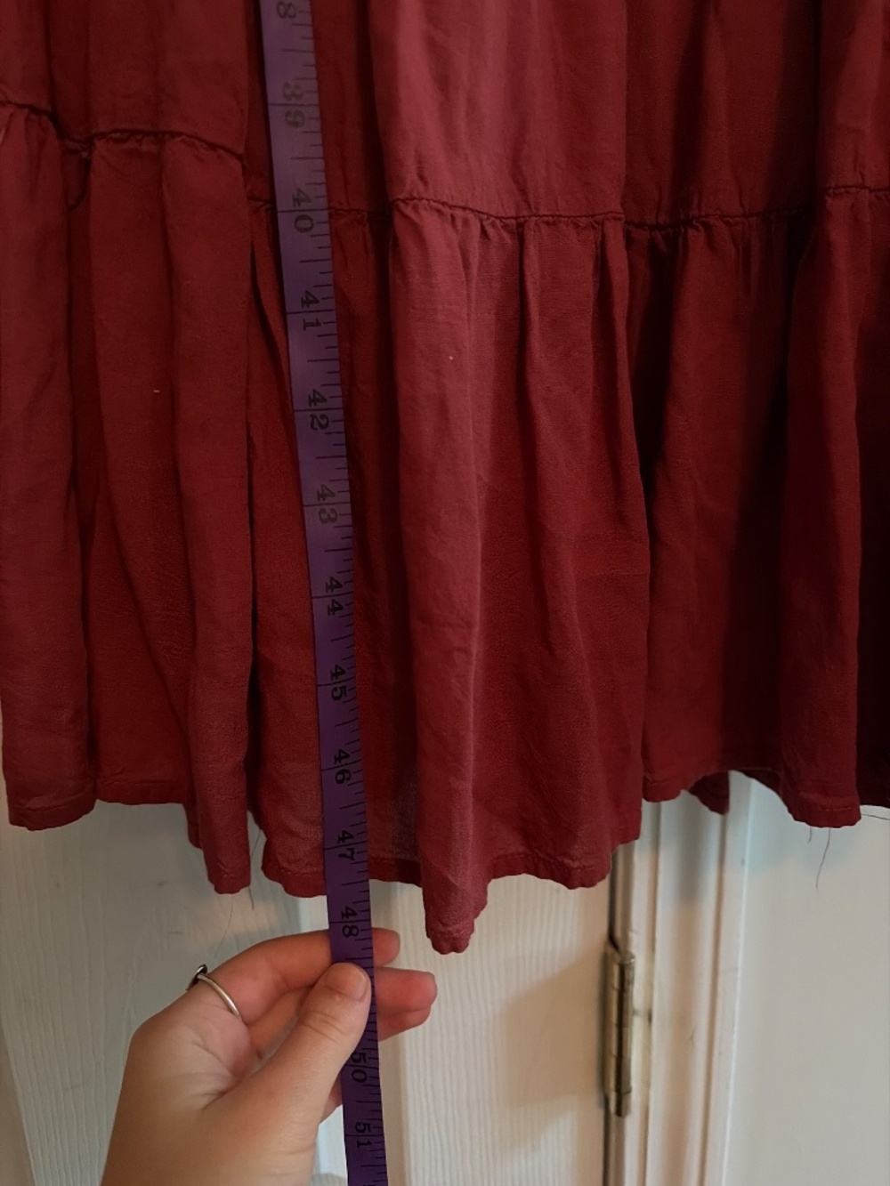 April Cornell red embroidered dress - Picture 8 of 11